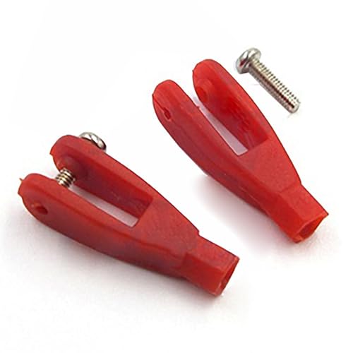 U-förmige Nylonklemme for DIY-Modell-Servostößel – 2 Mm, 2,5 Mm, 2,8 Mm Kunststoffklammern(2.8mm/red) von RCXCLXLH