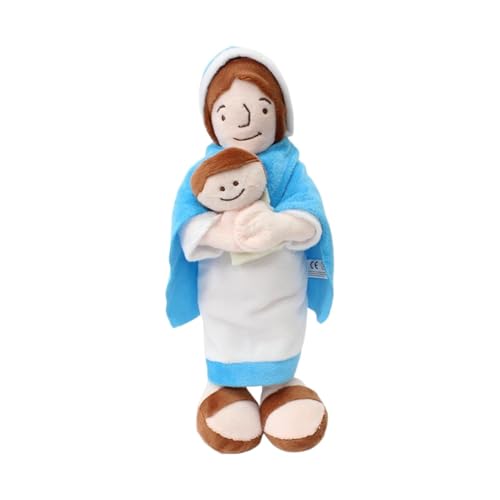 RDCIRP Mutter Maria Plüschpuppe, Mein Freund Jesus Plüsch, Mutter Maria hält Jesuskind Plüschtier, Plüschpuppe Geschenk for Ostern Weihnachten Jungen und Mädchen von RDCIRP