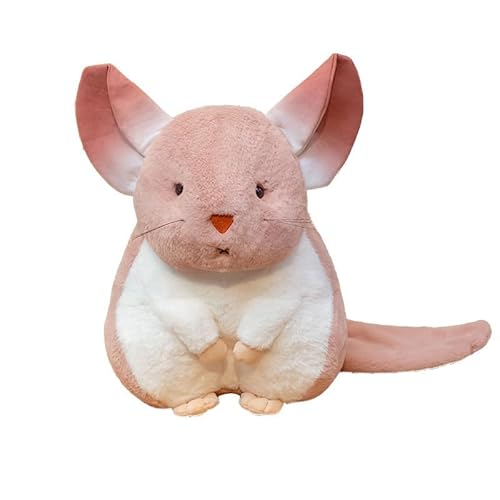 RDCIRP Chinchilla Plüschtier, 9,8 Zoll süße Stofftier-Plüschpuppe, weiche Cartoon-Plüschfigur, Kissenspielzeug for Kinder, Erwachsene, Geschenke, Heimdekoration(Rosa) von RDCIRP