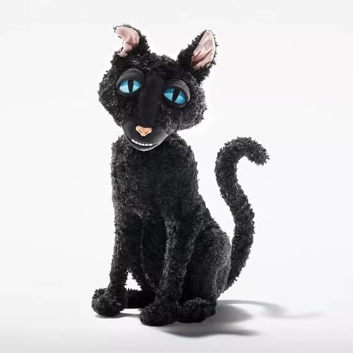 RDCIRP Coraline-Katzenplüschtier, schwarzes Katzenplüschtier, 11,8 Zoll großes Katzenmonster-Stofftierkissen, Puppe for Fans, Jungen und Mädchen von RDCIRP