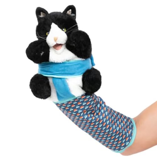 RDCIRP Katzen-Puppenringer, Stofftier-Katzen-Handpuppe, Plüschtier, Ringerhandschuh mit Stabiler Polsterung, for Training und Bewegung bei Katzen von RDCIRP