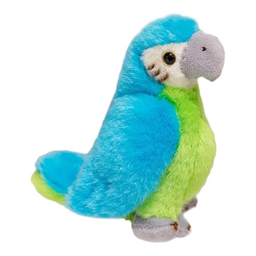 RDCIRP Papagei-Plüschtier, süßes Stofftier, Vogel-Plüschtier, weiches, Flauschiges Plüschtier als Geschenk for Mädchen und Jungen(Blau) von RDCIRP