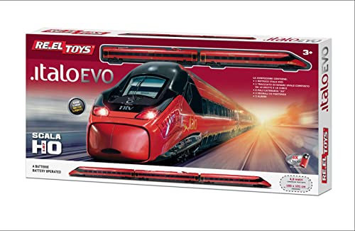 RE-EL TOYS - Italo Evo im Maßstab HO - Batteriebetriebener Zug mit Licht, 0329 von RE-EL TOYS