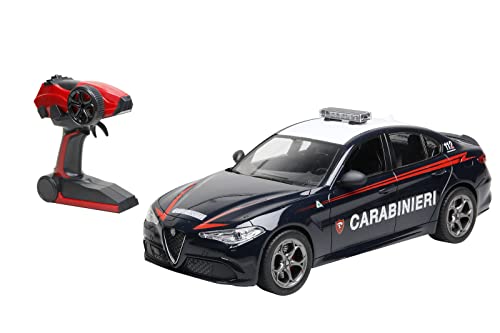 RE-EL TOYS - Alfa Romeo Giulia Quadrifoglio Carabinieri RC 2.4GHz Maßstab 1:14, 2184 von RE-EL TOYS