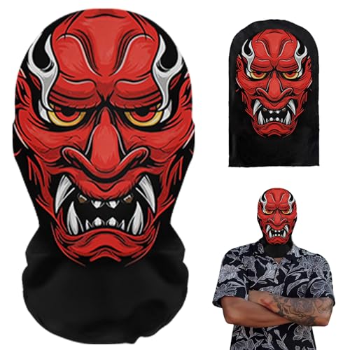 Halloween Hannya Maske Realistische 3D Druck Vollgesichtsmaske Herren, Realistische Hannya Grusel Maske, Scary Mask Halloween Karneval Cosplay Masken für Erwachsene Masquerade Halloween Hannya Maske Realistische 3D Druck Vollgesichtsmaske Herren, Realistische Hannya Grusel Maske, Scary Mask Halloween Karneval Cosplay Masken für Erwachsene Masquerade von READREAM