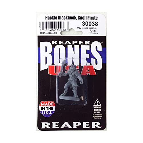 Hakkle Blackhook Gnoll Pirat Miniaturfigur 25 mm heldenhafte Skala Reaper Bones USA Reaper Miniatures von REAPER MINIATURES