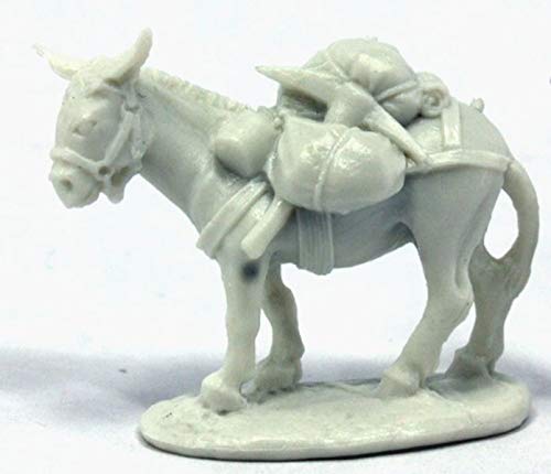 Pechetruite 1 x Pack Donkey - Reaper Bones Miniature zum Rollenspiel Kriegsspiel - 77402 von Reaper