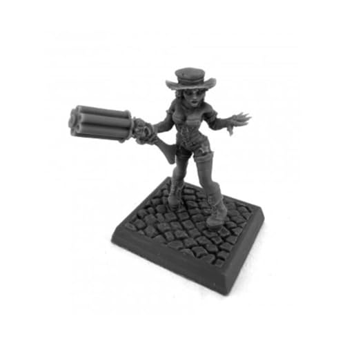 Reaper Miniatures Dixie Dynamite Steampunk Cowgirl Freebooter Miniatur 25 mm heldenhafte Skala Figur Chronoskop von REAPER MINIATURES