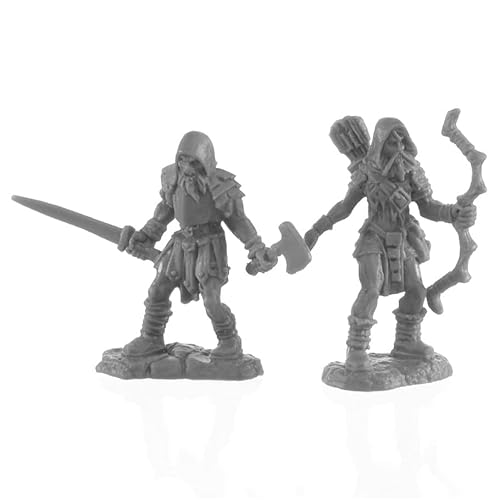 Reaper Miniatures REM44142 Bones BK Rune Wight Hunters Miniaturspiel, 2er-Set von Reaper