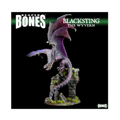 REAPER Blacksting The Wyvern Miniatur-Figur, heldenhafte Skala, 25 mm, Dark Heaven Bones Miniaturen von REAPER