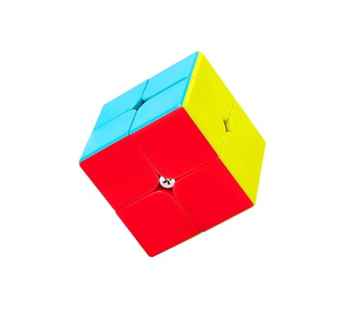 Zauberwürfel 2 x 2 Speed Cube, Geschwindigkeitswürfel 2 x 2 x 2 - 3D-Puzzle oder Puzzle für Kinder [Einfache und sanfte Drehung] - Fordern Sie Ihren Geist mit unserem 2x2 Würfel heraus! - Originelles von RECIÉNACIDOS