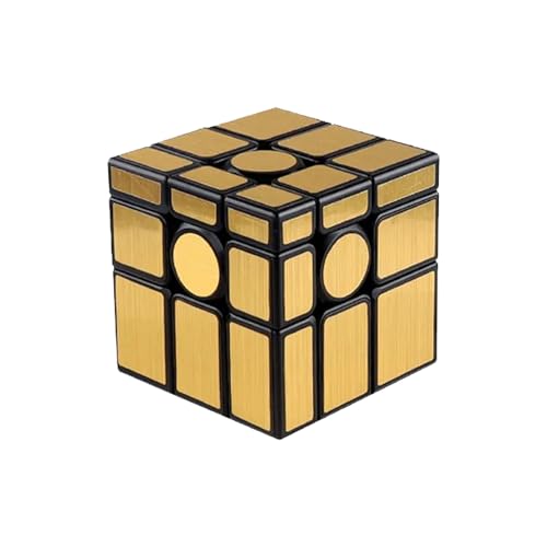 Spiegelwürfel, 3 x 3, Spiegel Speed Cube, 3 x 3 x 3, Silber- und Gold-Edition, magischer Würfel mit 3D-Geschwindigkeit, Puzzle oder Puzzle, der Kinder und Erwachsene herausfordert, Ihre von RECIÉNACIDOS