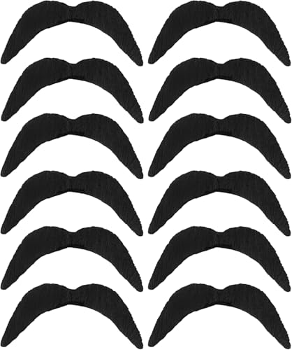 12x Schnurrbart zum Ankleben als Mexikaner Kostüm - Schnauzer zum Ankleben - Fake Bart Kostüm, selbstklebend – Fasching, Karneval, 70er Jahre, Mottoparty 12x Schnurrbart zum Ankleben als Mexikaner Kostüm - Schnauzer zum Ankleben - Fake Bart Kostüm, selbstklebend – Fasching, Karneval, 70er Jahre, Mottoparty von REDSTAR FANCY DRESS