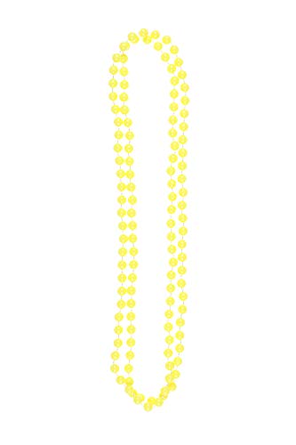Neon Party Halskette Perlen 80er Jahre Kostüm Zubehör (gelb) von REDSTAR FANCY DRESS