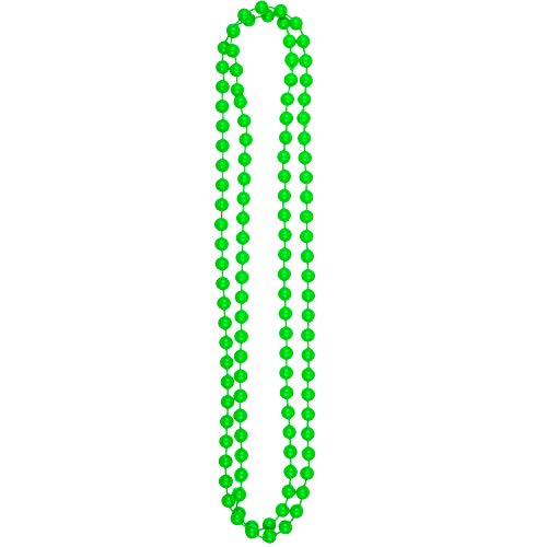 Neon Party Halskette Perlen 80er Jahre Kostüm Zubehör (grün) von REDSTAR FANCY DRESS