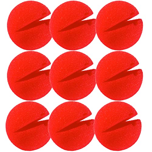 10pcs Rote Schaum Nasen - Clown Rote Nase Verkleidung Neuheit Zirkus Zubehör Halloween Comic Magische Requisiten Party Dekoration für Kinder Erwachsene Karneval Verkleiden von REDSTAR