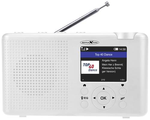 Reflexion TRA23i/WH Internet Tischradio Internet, DAB+, DAB, UKW Bluetooth®, Internetradio, DAB+, U von REFLEXION