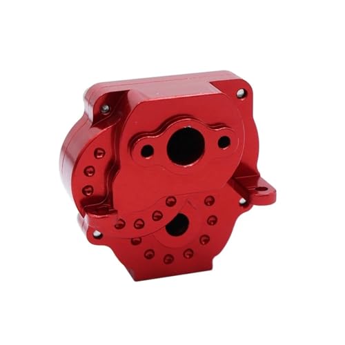 Metallgetriebe Getriebegehäuse, for Traxxas TRX4M TRX-4M 1/18 RC Crawler Autoteile OP-Zubehör(Red) von REHOSE