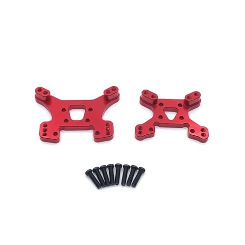 REHOSE 124017 124019 144001 144010 RC-Car-Metallteile vorne und hinten Stoßdämpfer-Zubehörteil(Red) von REHOSE