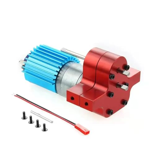 REHOSE Metall-Transfergetriebe mit 370-Bürstenmotor, for WPL B14 B16 B24 B36 C14 C24 for JJRC Q60 MN D90 MN99S MN91 Geschwindigkeitsänderung(Red) von REHOSE