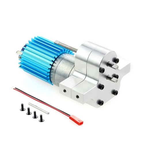 REHOSE Metall-Transfergetriebe mit 370-Bürstenmotor, for WPL B14 B16 B24 B36 C14 C24 for JJRC Q60 MN D90 MN99S MN91 Geschwindigkeitsänderung(White) von REHOSE