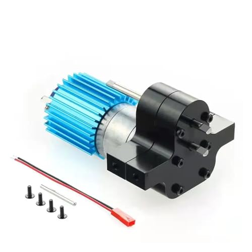 REHOSE Metall-Transfergetriebe mit 370-Bürstenmotor, for WPL B14 B16 B24 B36 C14 C24 for JJRC Q60 MN D90 MN99S MN91 Geschwindigkeitsänderung verbessert(Svart) von REHOSE