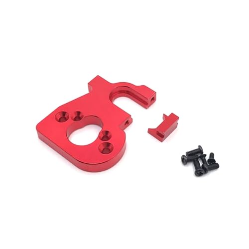 REHOSE Metall for Retrofit-Motorhalterung, for Wltoys 144010 144001 144002 124016 124017 124018 124019 RC-Autoteile(Red) von REHOSE