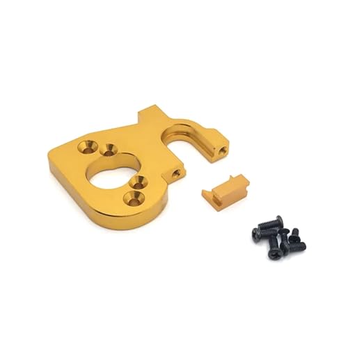 REHOSE Metall for Retrofit-Motorhalterung, for Wltoys 144010 144001 144002 124016 124017 124018 124019 RC-Autoteile(Yellow) von REHOSE