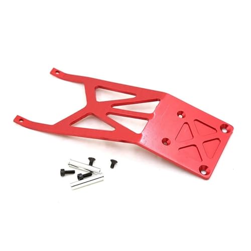 for Traxxas Slash 2WD Aluminium Legierung Front Chassis Schutz Platte Kit RC Modell Auto Ersatz Zubehör(Red) von REHOSE