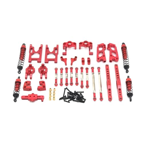 for Wltoys 1/12 12428 12423 12427 RC Auto Teile Zubehör FY-03 Modell Metall Teile Schwinge Sitz RC Auto Teile Set(Red) von REHOSE