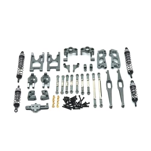 for Wltoys 1/12 12428 12423 12427 RC Auto Teile Zubehör FY-03 Modell Metall Teile Schwinge Sitz RC Auto Teile Set(Titanium Color) von REHOSE