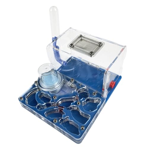 Ameisenfarm Formicarium Acryl Ant Nest Farm Doppel Wasserturm Mit Fütterung Bereich Ant Farm Für Ameisenliebhaber Ameisenfarm für Draußen(Blue) von REIFOR