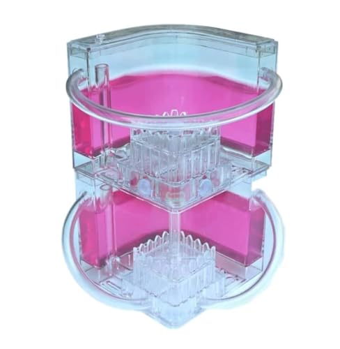 Ameisenfarm Formicarium Ameisenburg Ameisenhabitat Ameisenfarm Ideen Ameisennestfarm Beobachten Sie Ameisen Beim Graben Ihrer Eigenen Ameisenhaustunnel Ameisenfarm für Draußen(Pink) von REIFOR