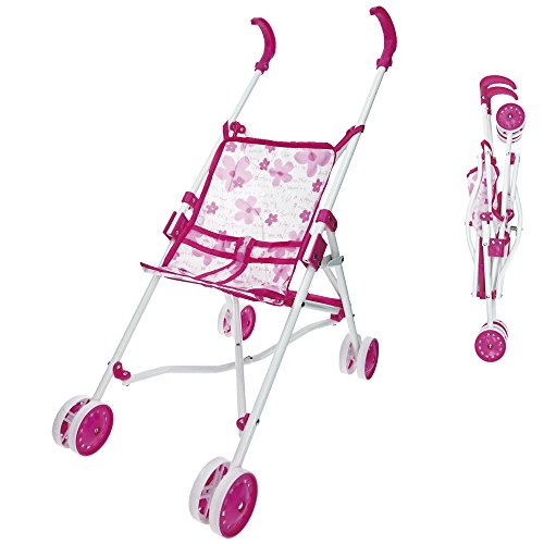 Reig Musicales RE512-01 Puppenbuggy, Rose, 55 cm von REIG