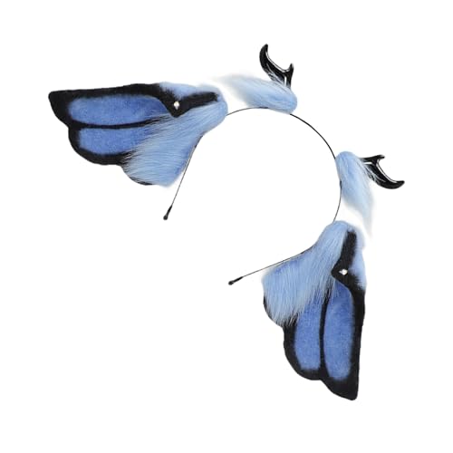 Fantasy Tierisches Ohrhaarband Weiche Biegung Plüsch Teufel Horn Dressing Accessoire Für Halloween Roleplay Event Halloween Anime Fantasy Tierisches Ohrhaarband Weiche Biegung Plüsch Teufel Horn Dressing Accessoire Für Halloween Roleplay Event Halloween Anime von REITINGE