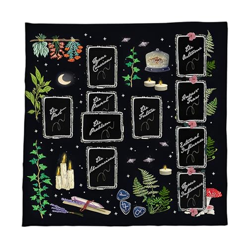 Prämien Velvets Tarots Tischdecke Mehrfachgröße Mystische Fade Resistant Waschierspiel Accessoire Bunte Tarots Matten Mit Mystischem Muster Prämien Velvets Tarots Tischdecke Mehrfachgröße Mystische Fade Resistant Waschierspiel Accessoire Bunte Tarots Matten Mit Mystischem Muster von REITINGE