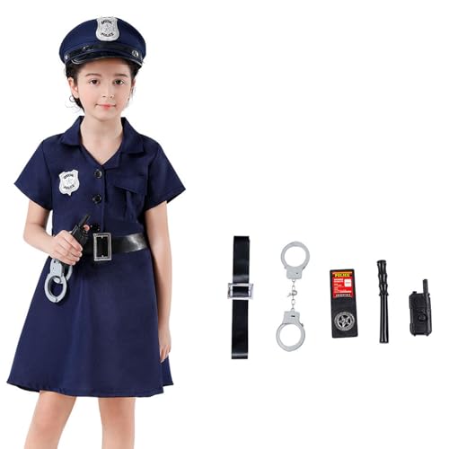 REITINGE Halloween Feuerwehrmann Polizist Arzt Krankenschwester Cosplay Kostüm Set Rollenspiel Kostüm 3-8 von REITINGE