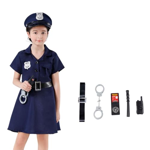 REITINGE Kind Feuerwehr Cosplay Outfit Arzt Kostüm Set Mädchen Krankenschwester Kostüm Set Halloween Cosplay Dress Up Party von REITINGE