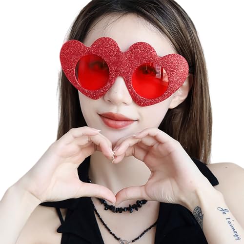 REITINGE Lustige Valentinstags-Brille, Sonnenbrille, Party, Cosplay, Brille, Dekoration, Zubehör, dekorative Brille, Kostüme, Brillen von REITINGE