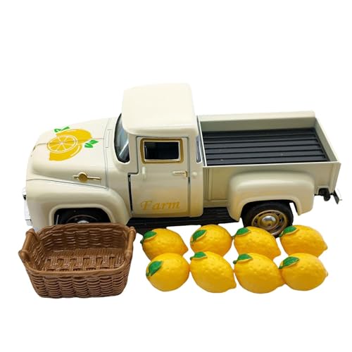 REITINGE Vintage Alloy Lemon Truck Model Mit Faux Lemons Home Stufe Tablett Dekore Miniaturfahrzeug Sammler Ornament Geschenk Zitronen LKW Home Dekoration REITINGE Vintage Alloy Lemon Truck Model Mit Faux Lemons Home Stufe Tablett Dekore Miniaturfahrzeug Sammler Ornament Geschenk Zitronen LKW Home Dekoration von REITINGE