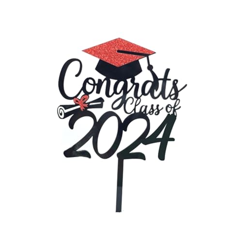 Tortenaufsätze für Abschlussfeier 2023, Acryl, Glückwunsch, Abschlussfeier, Abschlussfeier, 9 Stile, Kuchendekoration von REITINGE