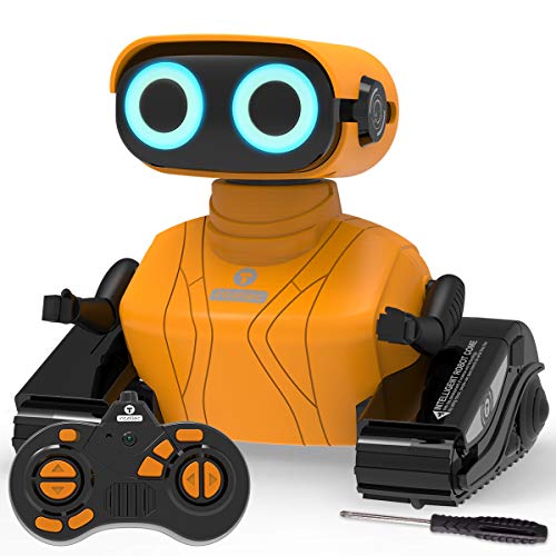 REMOKING RC Roboter Kinder Spielzeug, Spielzeug Roboter mit Ton und Licht, Roboter Geschenk für Jungen und Mädchen (Orange) von REMOKING