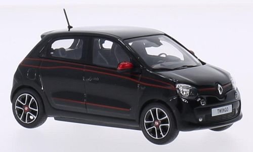 Renault Twingo SL Edition One, schwarz/Dekor, 2014, Modellauto, Fertigmodell, Norev 1:43 von Renault