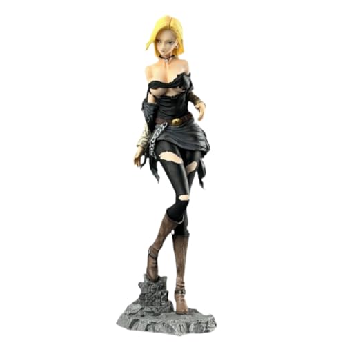 REOZIGN Action DBZ Android 18 Lazuli Figur Anime Android 18 Lazuli Kick Pose Figur Cosplay PVC Sammlermodell Statuen 25 cm von REOZIGN