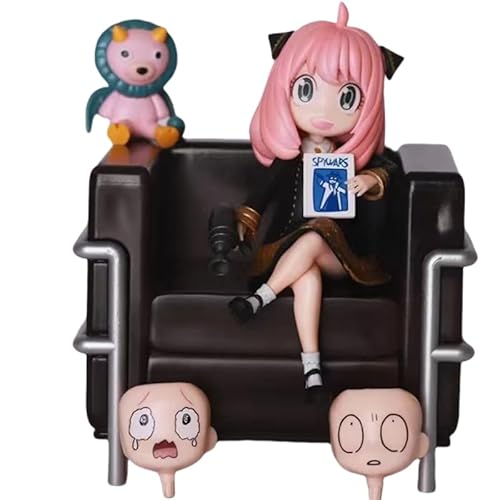 REOZIGN Anya Figur, Sitzsofa Anya Schmiede, Actionfiguren, 16 cm, handgefertigt, PVC, Spielfigur, Modell, Statue, Geschenk, zum Sammeln von REOZIGN