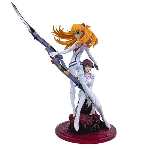 REOZIGN Asuka Langley Soryu Figur, Shikinami Asuka Langley, Figur mit Doppelcharakter, 23 cm, PVC, Geschenk zum Basteln von REOZIGN