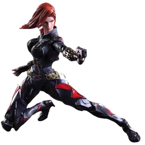 REOZIGN Black Widow Figur, Ersatzfigur Movbale Fighting Black Widow Anime Figuren 27 cm/10,6 Zoll, handgefertigt, PVC, Modell, Handwerk, Geschenk von REOZIGN