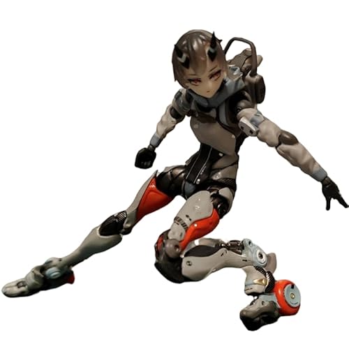 REOZIGN Cyborg Figur Mädchen Mobile Stehende Cyborg Actionfiguren 18cm PVC Sammlerstück Kunsthandwerker Souvenirs für Anime Fans Geschenke (Grew) von REOZIGN