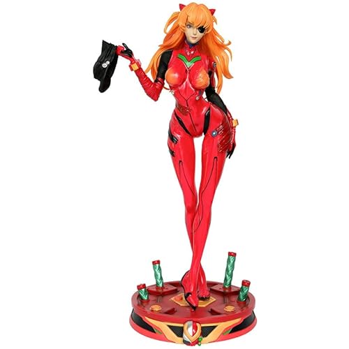 REOZIGN EVA Figuren, Mecha Asuka Langley Soryu, Ayanami Rei PVC Actionfigur Statue Modell 46 cm / 18,1 Zoll Spiel Figur Cosplay Anime Geschenk (Asuka), AURE1088-FR-ASUKA von REOZIGN