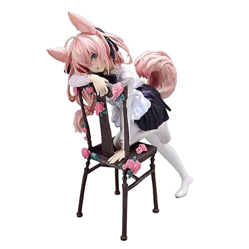 REOZIGN Figur Flora, Stuhl aus Holz mit Blütenblättern, Anime-Figur Flora, 21 cm, handgefertigtes Modell aus PVC, Souvenir für Anime-Fans REOZIGN Figur Flora, Stuhl aus Holz mit Blütenblättern, Anime-Figur Flora, 21 cm, handgefertigtes Modell aus PVC, Souvenir für Anime-Fans von REOZIGN